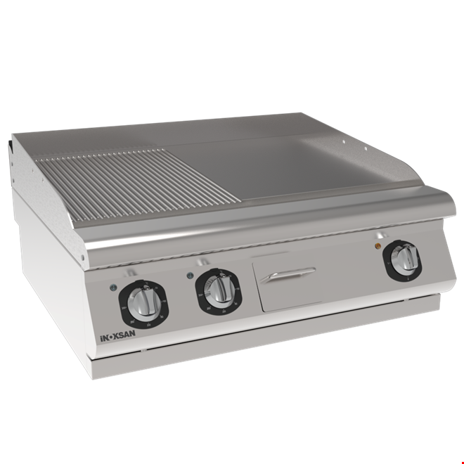 İNOKSAN INO-7IE 22S Elektrikli Setüstü Izgara (9 kW) - Perfect 700 Seri, 1/2 Düz + 1/2 Oluklu, Tam Modül