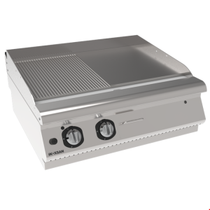 İNOKSAN INO-7IG 22S Gazlı Setüstü Izgara (12 kW) - Perfect 700 Seri, 1/2 Düz + 1/2 Oluklu, Tam Modül