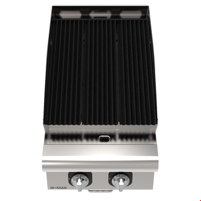 İNOKSAN INO-7LG 10S Gazlı Lavataşlı Izgara (8,3 kW) - Perfect 700 Seri, Döküm Izgaralı, 1/2 Modül