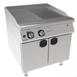 شواية غاز İnoksan مع خزانة - وحدة مسطحة مشقوقة INO-9IG22