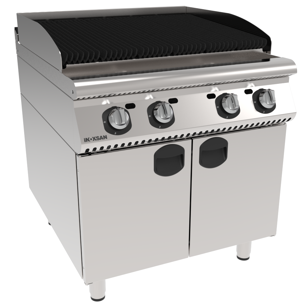 Yüksek Güç, Otantik Lezzet: İnoksan INO-9LG20 - Tam Modül Gazlı Lavataşlı Izgara/Dolaplı (20.6 kW)
