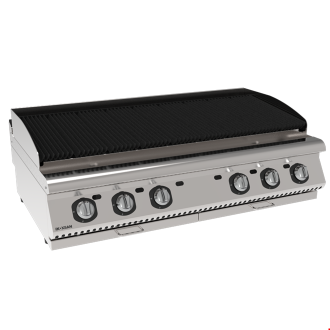 İNOKSAN INO-7LG 30S Gazlı Sulu-Lavataşlı Izgara (24,75 kW) - Perfect 700 Seri, 1,5 Modül, 6 Bölgeli Kontrol