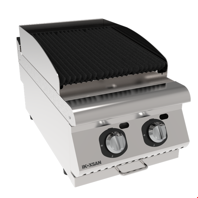 İNOKSAN INO-7ZG 10S Gazlı Sulu Izgara (8,3 kW) - Perfect 700 Seri, 1/2 Modül, Döküm Izgaralı