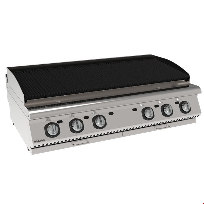 İNOKSAN INO-7ZG 30S Gazlı Sulu Izgara (24,75 kW) - Perfect 700 Seri, 1,5 Modül, 6 Bölgeli Kontrol