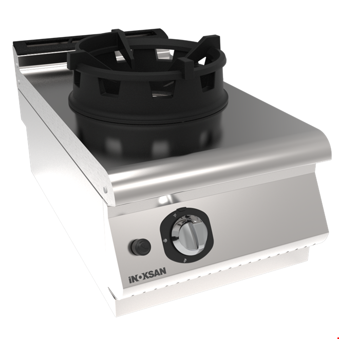 İNOKSAN INO-7OG 10W S Gazlı Wok Ocağı (15 kW) - Perfect 700 Seri, Emaye Döküm, 1/2 Modül
