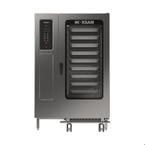 İNOKSAN INO-FKE 40 Dijital Konveksiyonlu Elektrikli Fırın (52 kW) - 40 Tepsi GN 1/1, Mobil Arabalı, Profesyonel