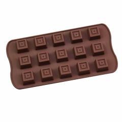 Silikon Çikolata Kalıbı Kare 20.8*10.4*1.8Cm (Krs-20)