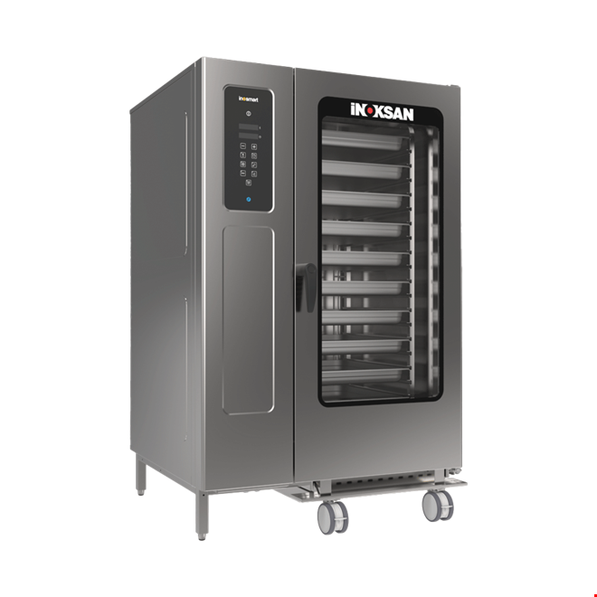İNOKSAN INO-FKG 40 Dijital Gazlı Konveksiyonlu Fırın (50 kW) - 40 Tepsi GN 1/1 veya 20 Tepsi GN 2/1, Premix Yanma Sistemi