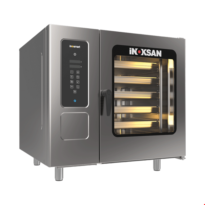 İNOKSAN INO-FKG 20 Dijital Gazlı Konveksiyonlu Fırın (25 kW) - 20 Tepsi GN 1/1 veya 10 Tepsi GN 2/1, Premix Yanma Sistemi