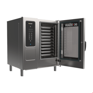 İNOKSAN INO-FKG 10 Dijital Gazlı Konveksiyonlu Fırın (15 kW) - 10 Tepsi GN 1/1, Premix Yanma Teknolojisi
