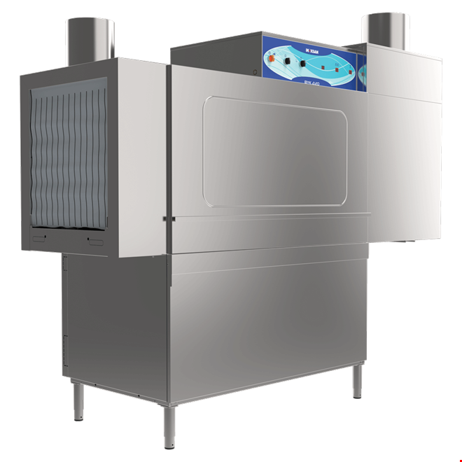 İNOKSAN INO-BYK 220L-R Konveyörlü Bulaşık Makinesi - Saatte 2200 Tabak Kapasiteli, Çift Devirli