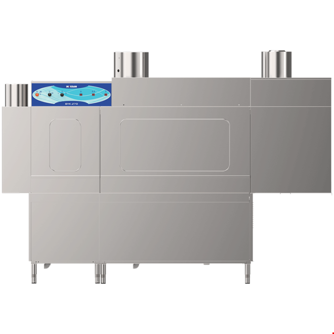 İNOKSAN INO-BYK 270L-R Konveyörlü Bulaşık Makinesi - Ön Yıkama Üniteli, Saatte 2700 Tabak Kapasiteli
