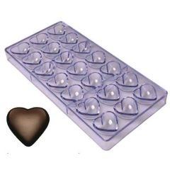 Polikarbon Çikolata Kalıbı Kalp 27.5X13.5 (Klp-15)
