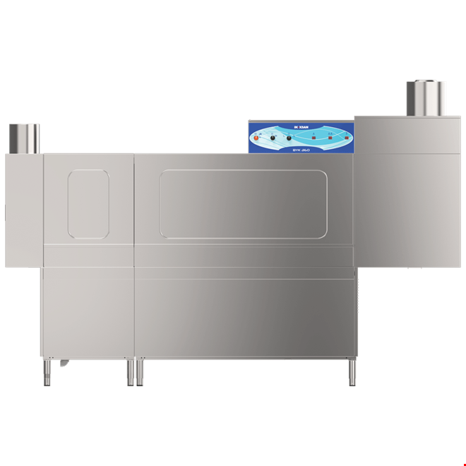 İNOKSAN INO-BYK 360L-R Konveyörlü Bulaşık Makinesi - Çift Durulamalı, Saatte 3600 Tabak Kapasiteli