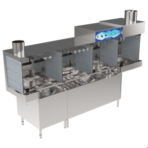 İNOKSAN INO-BYK 360L-R Konveyörlü Bulaşık Makinesi - Çift Durulamalı, Saatte 3600 Tabak Kapasiteli