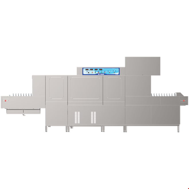 İNOKSAN INO-BYF 360L/R Flight Tip Bulaşık Makinesi - Çift Yıkama Modüllü, Saatte 3600 Tabak, Bantlı Sistem