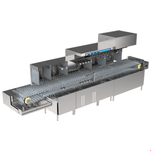 İNOKSAN INO-BYF 360L/R Flight Tip Bulaşık Makinesi - Çift Yıkama Modüllü, Saatte 3600 Tabak, Bantlı Sistem