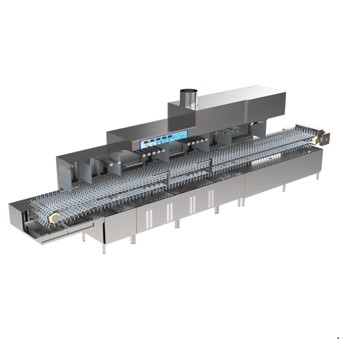 İNOKSAN INO-BYF 520L/R Flight Tip Bulaşık Makinesi - Çift Yıkama Modüllü, Saatte 5200 Tabak, Mega Kapasite