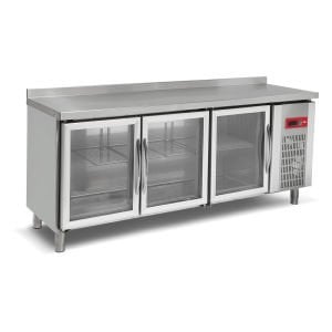 Empero Camlı Tezgah Tipi Buzdolabı 3 Kapılı EMP.200.70.03