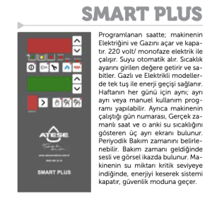 Ateşe Cappadocia Smart Plus Elektrikli Inox Çay Makinası - 5 Demlikli - Tamamı 304 Paslanmaz Çelik