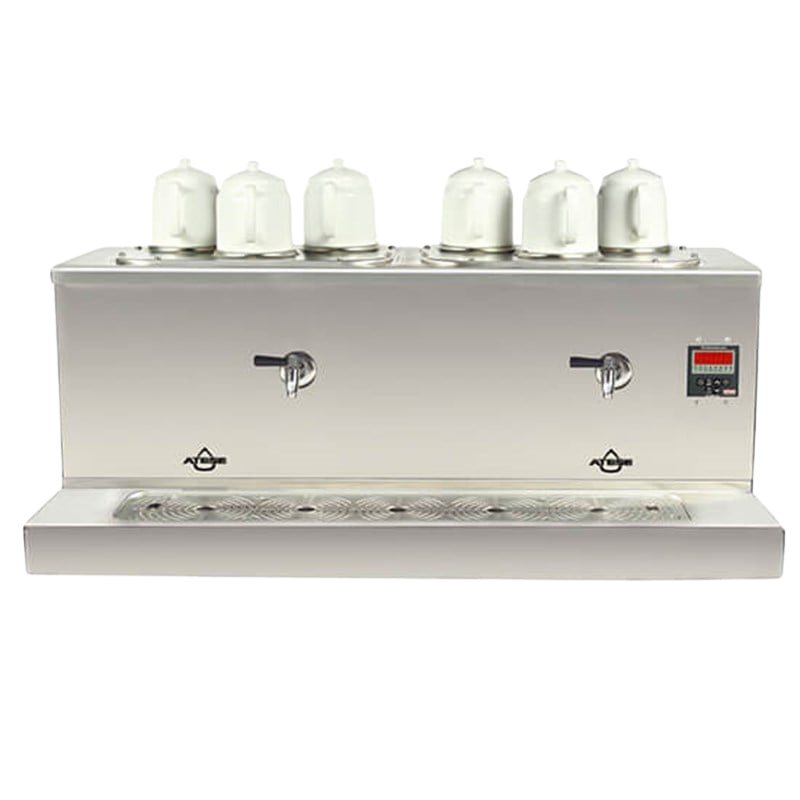 Ateşe Cappadocia Smart Plus Elektrikli Inox Çay Makinası - 4 Demlikli - Tamamı 304 Paslanmaz Çelik