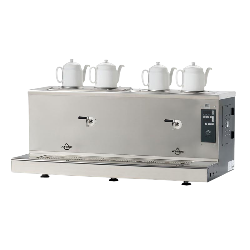 Ateşe Cappadocia Smart Plus Elektrikli Static Çay Makinası - 4 Demlikli