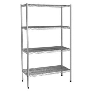Empero Wire Shelf with Grid Table, 4 Layers, 304 Quality EMP.T.3.4676-18-4, 460x760x1800