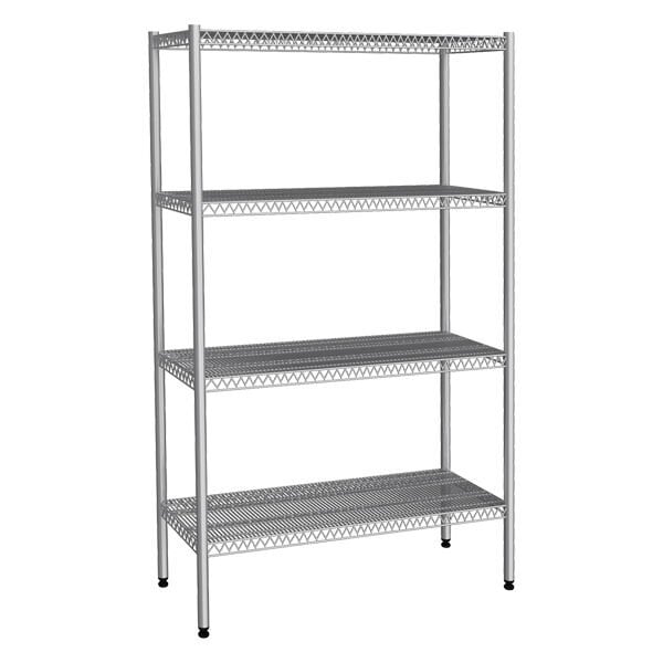 Empero Wire Shelf with Grid Table, 4 Layers, 304 Quality EMP.T.3.4691-18-4, 460X910X1800